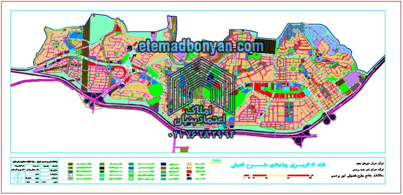 نقشه های توسعه طرح جامع شهری